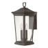 Hinkley Lighting Bromley 3 Light 19-1/4" Tall Outdoor Wall Sconce with Clear Glass Shade Oil Rubbed Bronze