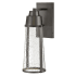 Hinkley Lighting Miles 17" Tall LED Coastal Elements Outdoor Wall Sconce with Clear Seedy Glass Black