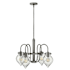 Hinkley Lighting Congress 4 Light 1 Tier Chandelier with Clear Teardrop Shade Antique Nickel