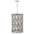 Hinkley Lighting Portico 9 Light 19" Wide Chandelier Glacial / Metallic Matte Bronze