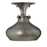Hinkley Lighting 1 Light Indoor Semi-Flush Ceiling Fixture with Dome Shade from the Congress Collection Antique Nickel