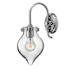 Hinkley Lighting 1 Light Indoor Wall Sconce with Clear Teardrop Shade from the Congress Collection Chrome