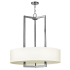 Hinkley Lighting Hampton 3 Light 1 Tier Drum Chandelier Antique Nickel