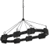 Hinkley Lighting Raffi 52" Wide Ring Chandelier Carbon Black