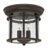 Hinkley Lighting 2 Light Semi-Flush Ceiling Fixture from the Gentry Collection Olde Bronze