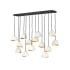 Hinkley Lighting Nula 14 Light 49" Wide Lisa McDennon Mixed Metal Linear Multi Light Pendant Shell White