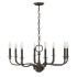 Hinkley Lighting 8 Light 1 Tier Candle Style Chandelier from the Rutherford Collection Oil Rubbed Bronze