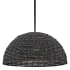 Hinkley Lighting Dalia 20" Wide Wood Pendant with Beaded Shade Black