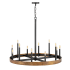 Hinkley Lighting Wells 12 Light 36" Wide Chandelier Weathered Brass / Black
