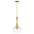 Hinkley Lighting Bette 1 Light 12.5" Wide Pendant with a Seedy Glass Shade Heritage Brass