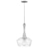 Hinkley Lighting Bette 1 Light 15" Wide Pendant with a Seedy Glass Shade Polished Nickel
