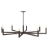 Hinkley Lighting Ezra 50" Wide 8 Light Chandelier Black Oxide