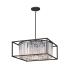 Hinkley Lighting Giada 8 Light 24" Wide Crystal Drum in a Square Chandelier Black
