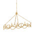Hinkley Lighting Leona 8 Light 49" Wide Taper Candle Style Chandelier Distressed Brass