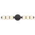 Hinkley Lighting Trigo 2 Light 31" Wide LED Vanity Light with Etched Opal Glass Shades Black