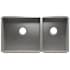 Home Refinements by Julien Urbanedge 32-1/2" Undermount Double Basin Stainless Steel Kitchen Sink Stainless Steel