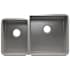 Home Refinements by Julien J7 32-1/2" x 19-1/2" Undermount Double Basin Stainless Steel Kitchen Sink with 40/60 Basin Split Stainless Steel