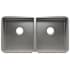 Home Refinements by Julien J7 32-1/2" x 17-1/2" Undermount Double Basin Stainless Steel Kitchen Sink with 50/50 Basin Split Stainless Steel
