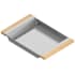 Home Refinements by Julien 18" x 12" x 2-1/4" Stainless Steel Colander Stainless Steel / Maple