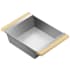 Home Refinements by Julien 17" x 12" Kitchen Sink Bin Stainless Steel / Maple