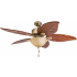 Honeywell Ceiling Fans Sabal Palm 52" 5 Blade Indoor LED Ceiling Fan Aged Brass