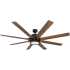 Honeywell Ceiling Fans Xerxes 62" 8 Blade Indoor LED Ceiling Fan Bronze