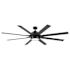 Honeywell Ceiling Fans Xerxes 70" 8 Blade Indoor / Outdoor LED Ceiling Fan Black
