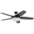 Honeywell Ceiling Fans Carmel 48" 5 Blade Indoor LED Ceiling Fan Black