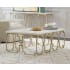 Hooker Furniture Evermore 52" Wide Marble Top Urban Glam Geometric Cocktail Coffee Table Kalala White
