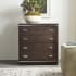 Hooker Furniture House Blend 28" Wide 3 Drawer Contemporary Industrial Home Office Lateral Filing Cabinet with Locking Drawer Dark Roast