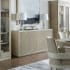 Hooker Furniture Cascade 72"  Wide Modern Luxury Sideboard Buffet Credenza Cabinet with Reeded Front Terrain Taupe