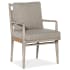 Hooker Furniture Amani 23" Wide Rubberwood Framed Upholstered Dining Chair from the American Life Collection Terrus Gray / Buff Almond