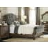 Hooker Furniture Rhapsody 86" Wide Old World California King Grand Tufted Sleigh Bed Deep Fog