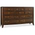 Hooker Furniture Palisade 67" Wide Traditional Landscape Dresser Figured Walnut