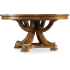 Hooker Furniture Tynecastle 60" Diameter English Manor Hunt Country Pedestal Style Dining Table with (1) 18" Leaf Warm Chestnut