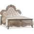 Hooker Furniture Queen Hardwood Panel Bed Frame from the Chatelet Collection Antique Linen