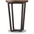 Hooker Furniture 18 Inch Wide Aged Copper Accent Table from the Parkcrest Collection Copper with Dark Metal