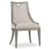 Hooker Furniture Sanctuary 24" Wide Oak Veneer Dining Chair Shimmering Boucle / Epoque
