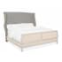 Hooker Furniture Bon Vivant De-Constructed King Headboard with Tufted Burlap Upholstery from the Boheme Collection Antique Milk