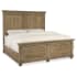 Hooker Furniture Boheme King Hardwood Panel Bed Frame Antique Milk Paint / Light Wood