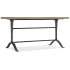 Hooker Furniture Ciao Bella 60" Wide Farmhouse Chic Writing Desk Iron Gray / Distressed Natural