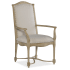 Hooker Furniture Ciao Bella 26" Wide Arm Fabric Dining Chair Tuscan Cream / Distressed Natural