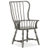 Hooker Furniture Ciao Bella 25" Wide Hardwood Arm Dining Chair Distressed Speckled Gray