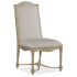 Hooker Furniture Ciao Bella 23" Wide Fabric Dining Chair with Nailhead Trim Tuscan Cream / Distressed Natural