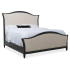 Hooker Furniture Ciao Bella California King Upholstered Bed with Nailhead Trim Tuscan Cream / Black