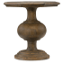 Hooker Furniture Mason 25" Wide Poplar End Table from the Hill Country Collection Saddle Brown
