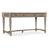 Hooker Furniture Work Your Way 60" Oak Veneer 3 Drawer Writing Desk with Power Outlet Claro
