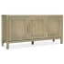 Hooker Furniture Surfrider 65" Wide Coastal Casual Tropical Resort Styled TV Stand Media Cabinet with Rattan Doors Driftwood