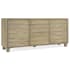 Hooker Furniture Surfrider 76" Wide Coastal Casual Luxury Credenza Sideboard Buffet Cabinet with Touch Latch Doors Driftwood