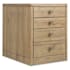 Hooker Furniture Kalamazoo 18" Wide 3 Drawer Veneer Accent Cabinet White Oak